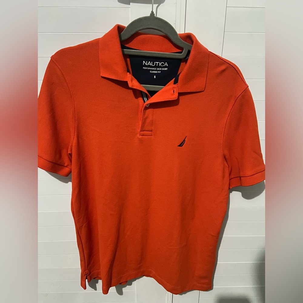 Nautica Orange Polo Shirt